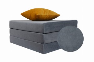 Materac składany WELUR + Torba 80x200x12,5cm 
